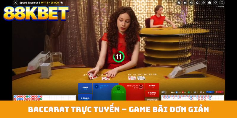 Baccarat trực tuyến – Game bài đơn giản