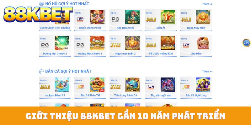 Giới thiệu 88KBET gần 10 năm phát triển